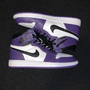 Jordan 1 Og court purple size 12